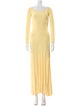 Jacquemus Scoop Neck Long Dress