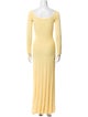 Jacquemus Scoop Neck Long Dress