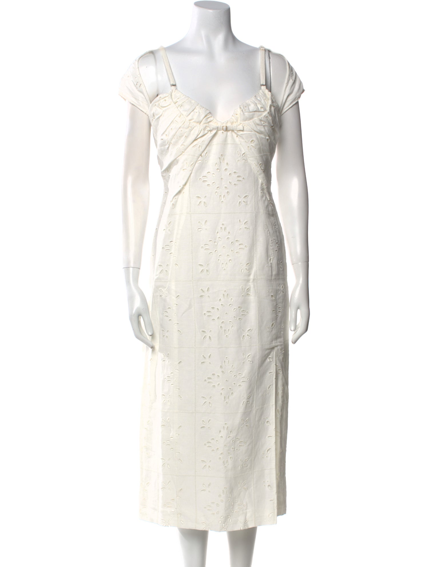 Jacquemus Lace Pattern Midi Length Dress