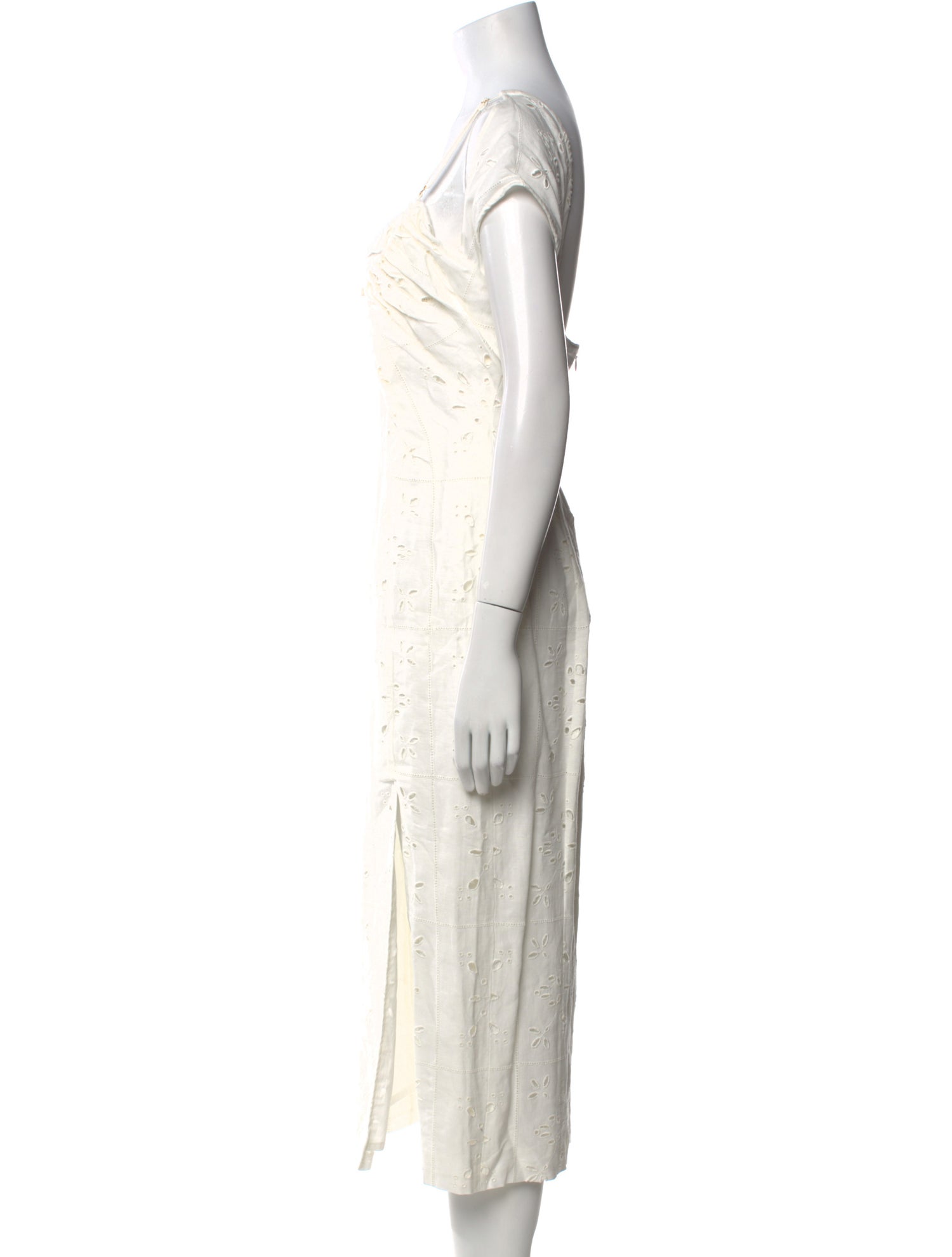 Jacquemus Lace Pattern Midi Length Dress