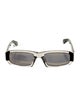 Jacquemus Square Mirrored Sunglasses