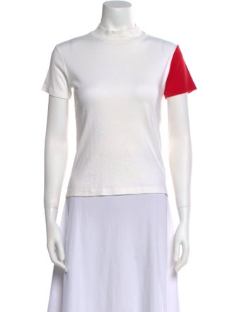 Jacquemus Colorblock Pattern Mock Neck T-Shirt