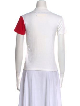 Jacquemus Colorblock Pattern Mock Neck T-Shirt