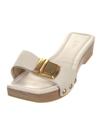 Jacquemus Leather Studded Accents Slides