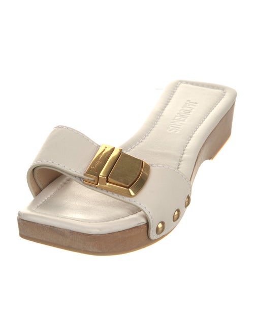 Jacquemus Leather Studded Accents Slides
