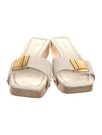 Jacquemus Leather Studded Accents Slides