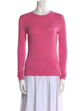 Jacquemus Crew Neck Long Sleeve Top