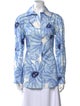 Jacquemus Printed Long Sleeve Button-Up Top