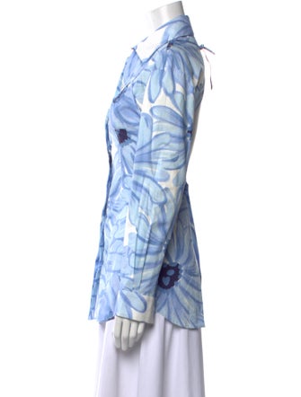 Jacquemus Printed Long Sleeve Button-Up Top