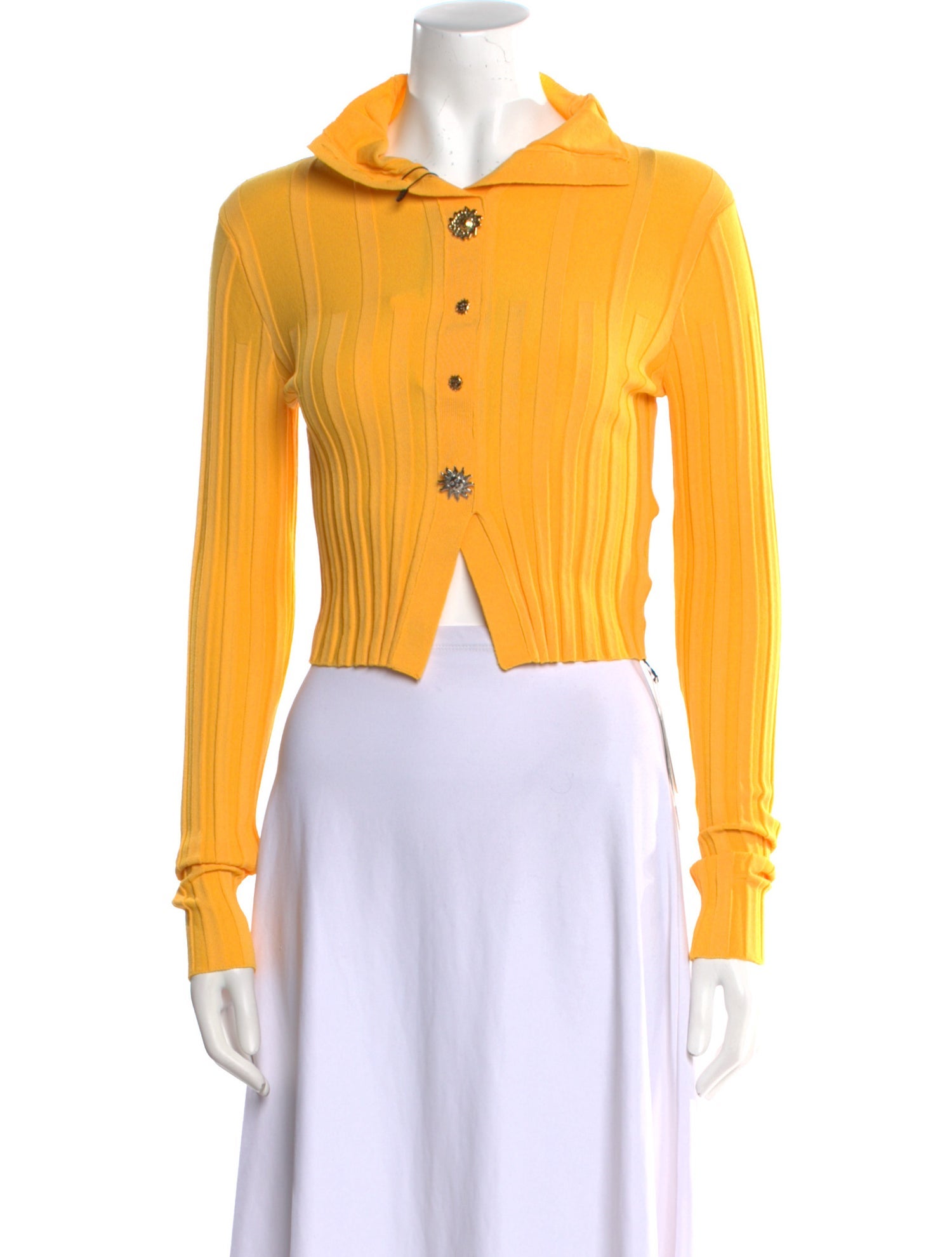 Jacquemus Long Sleeve Crop Top