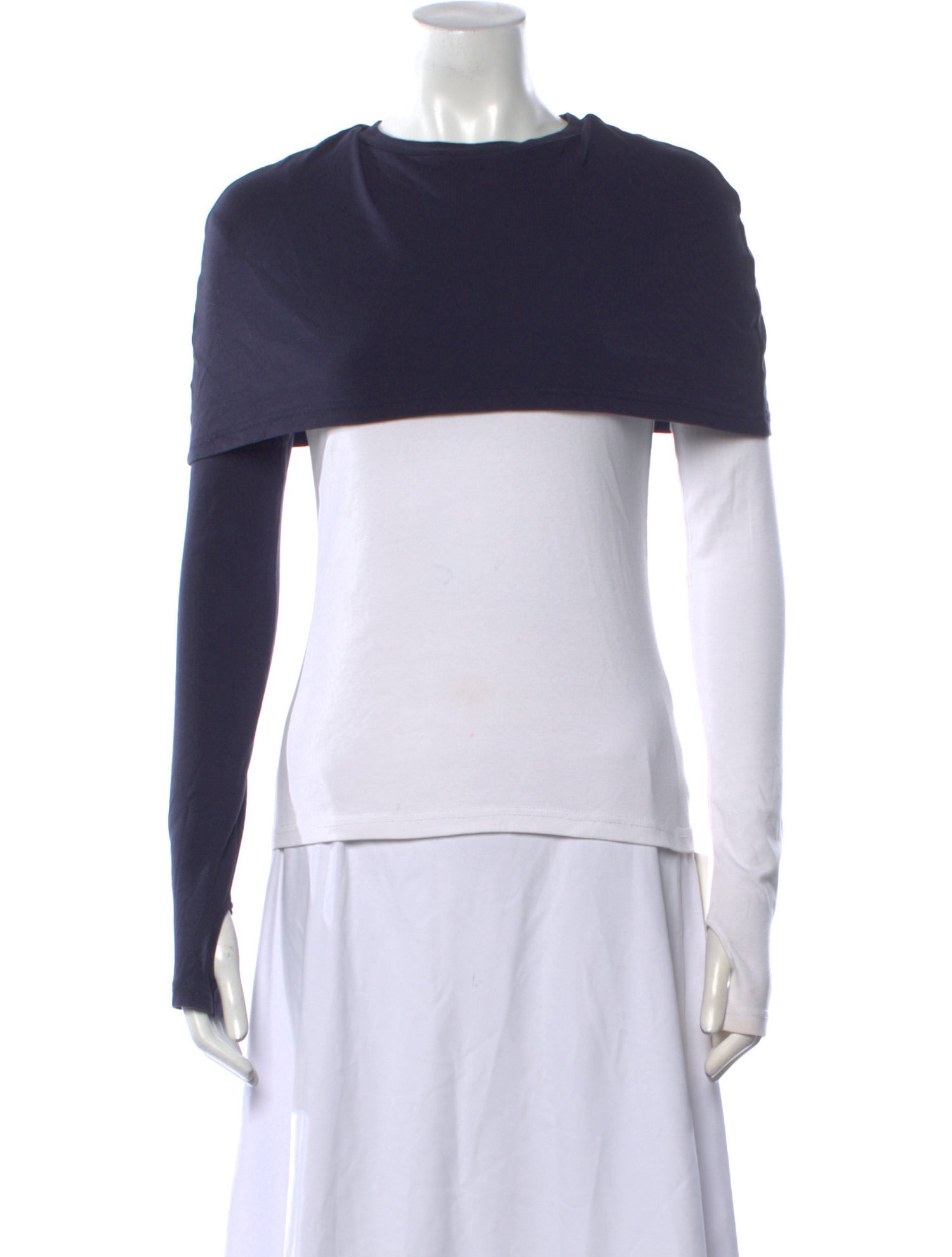 Jacquemus Scoop Neck Long Sleeve Top