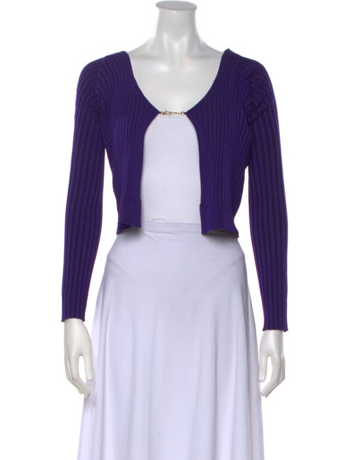 Jacquemus Scoop Neck Long Sleeve Crop Top