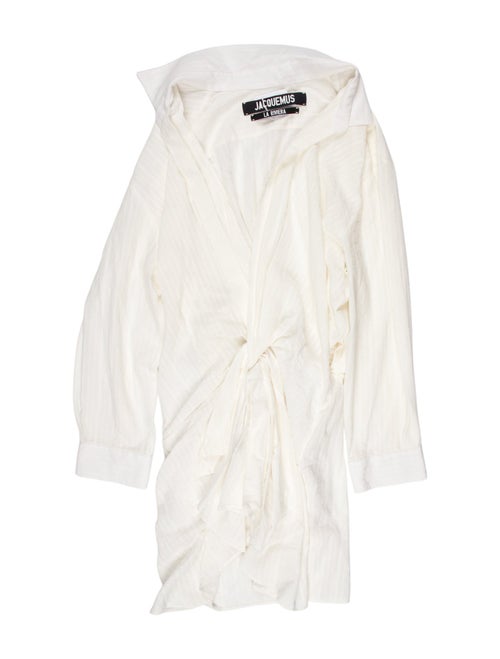 Jacquemus Plunge Neckline Mini Dress