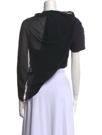 Jacquemus Crew Neck Short Sleeve Crop Top