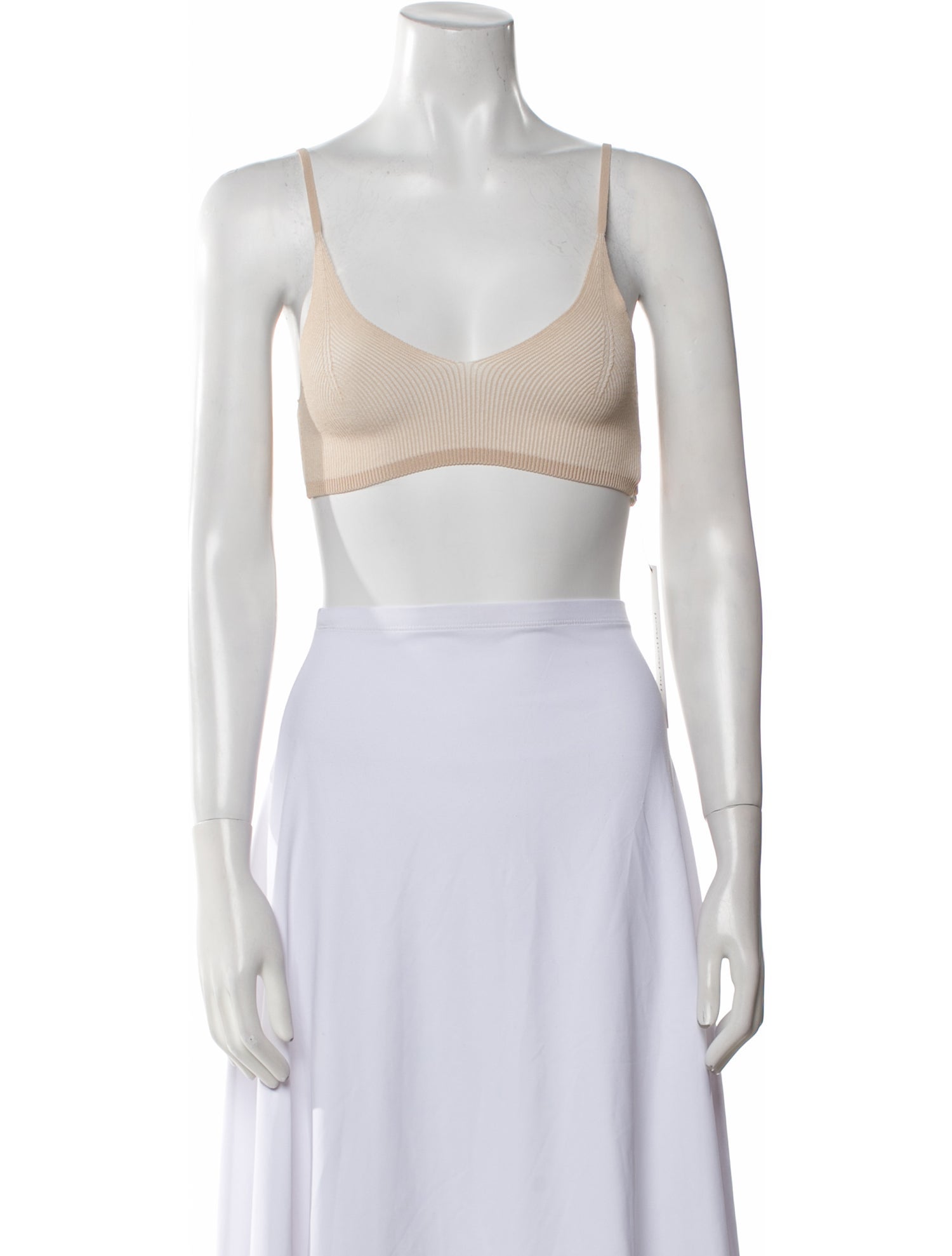 Jacquemus Scoop Neck Sleeveless Crop Top