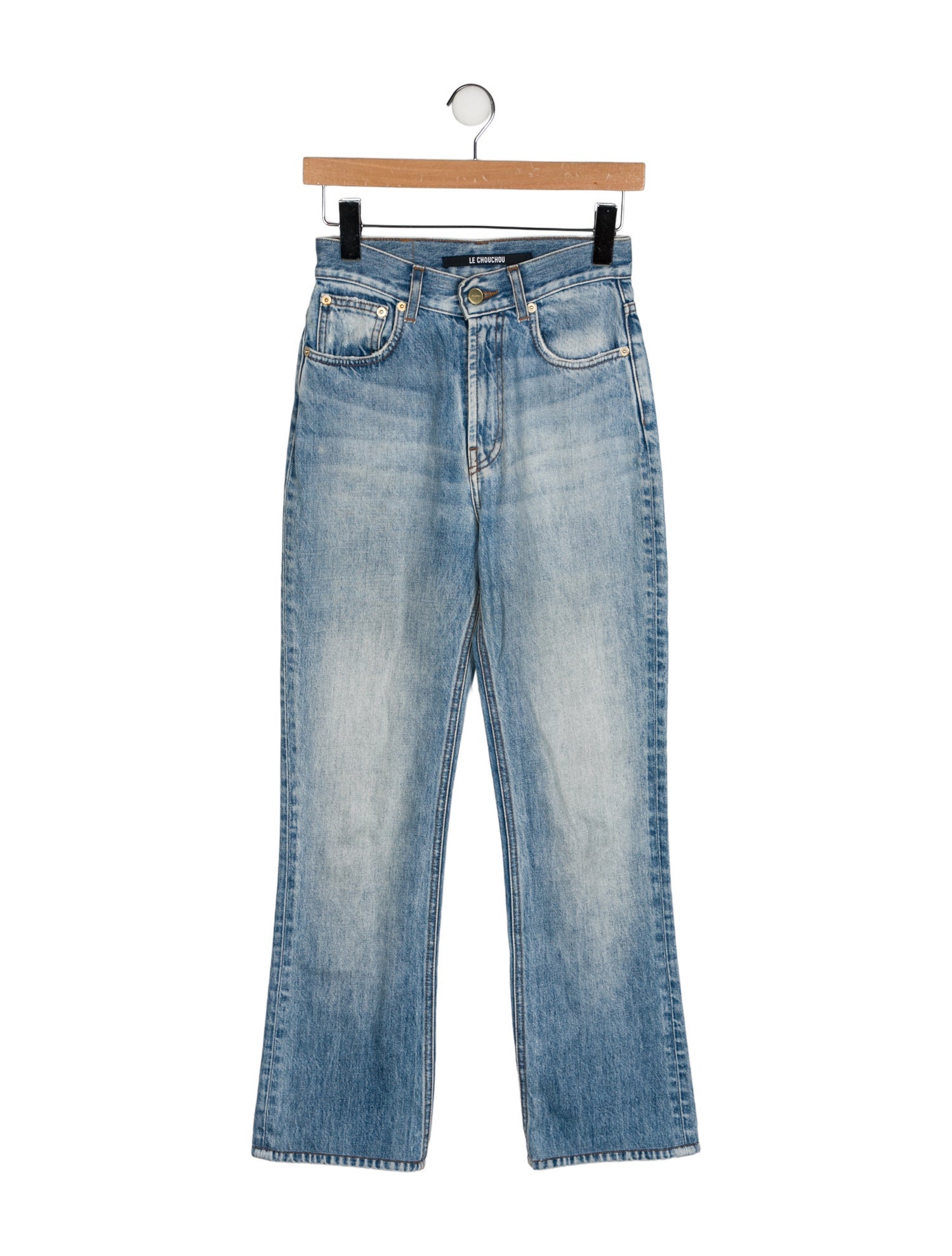 Jacquemus High-Rise Straight Leg Jeans