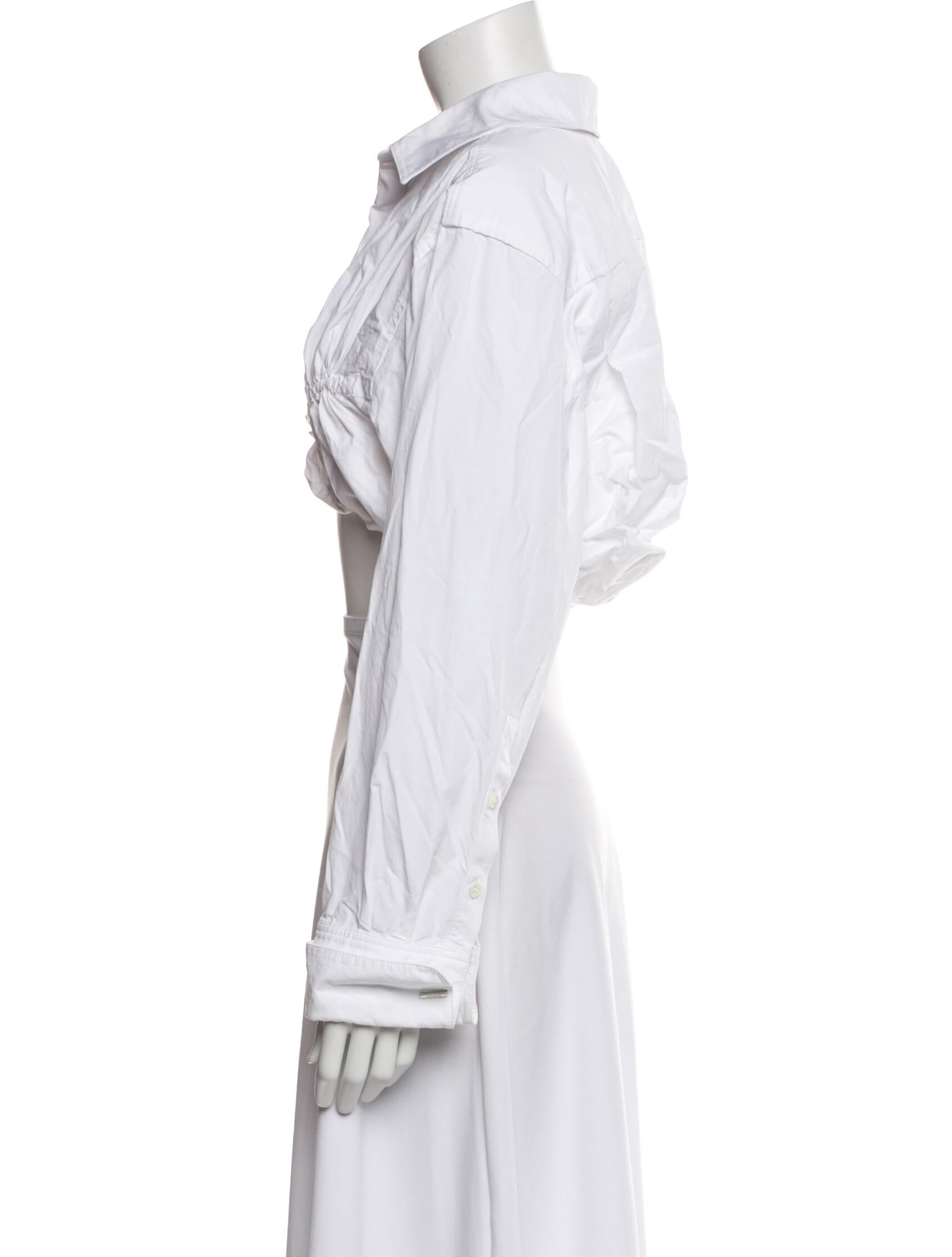 Jacquemus Long Sleeve Crop Top