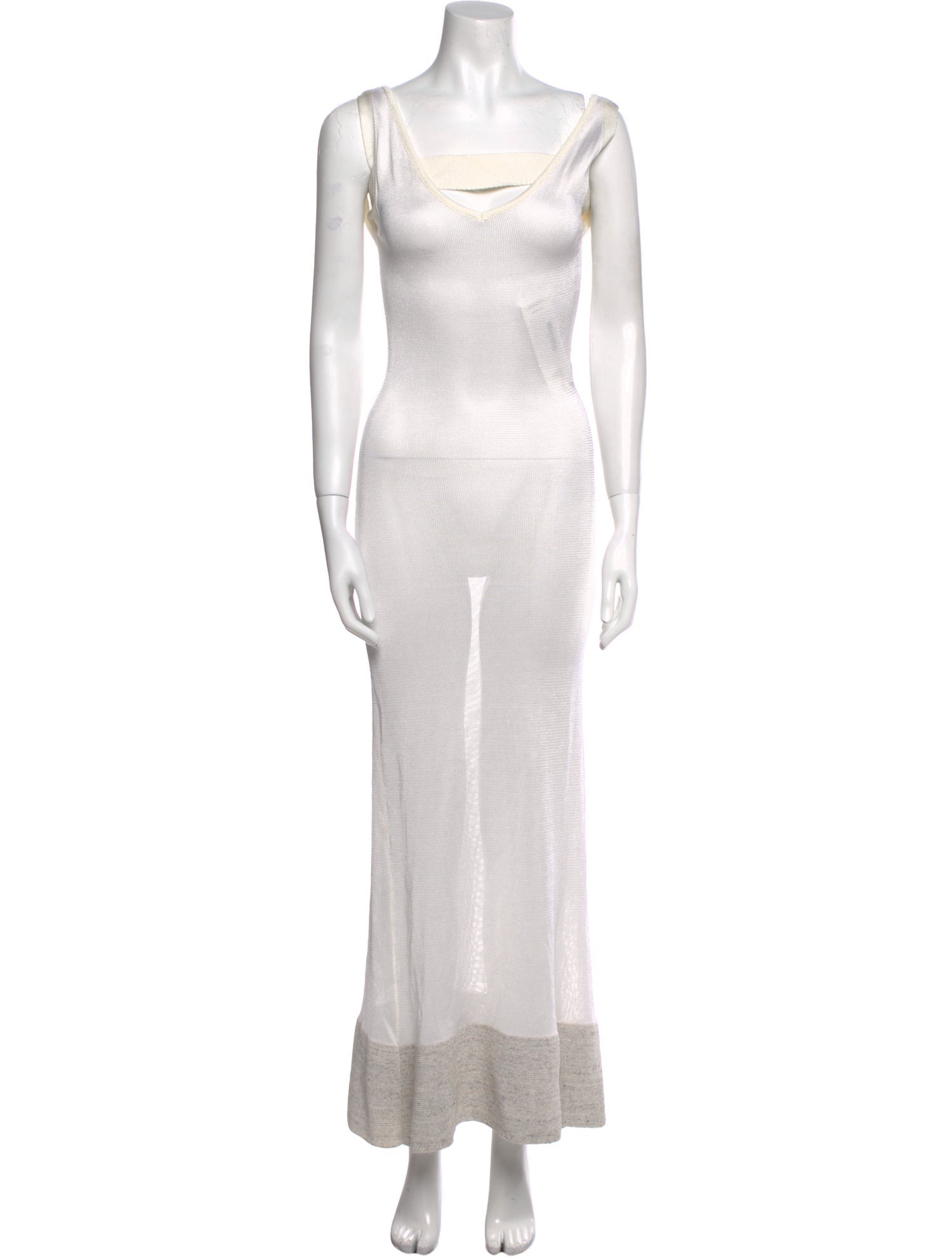 Jacquemus Square Neckline Long Dress