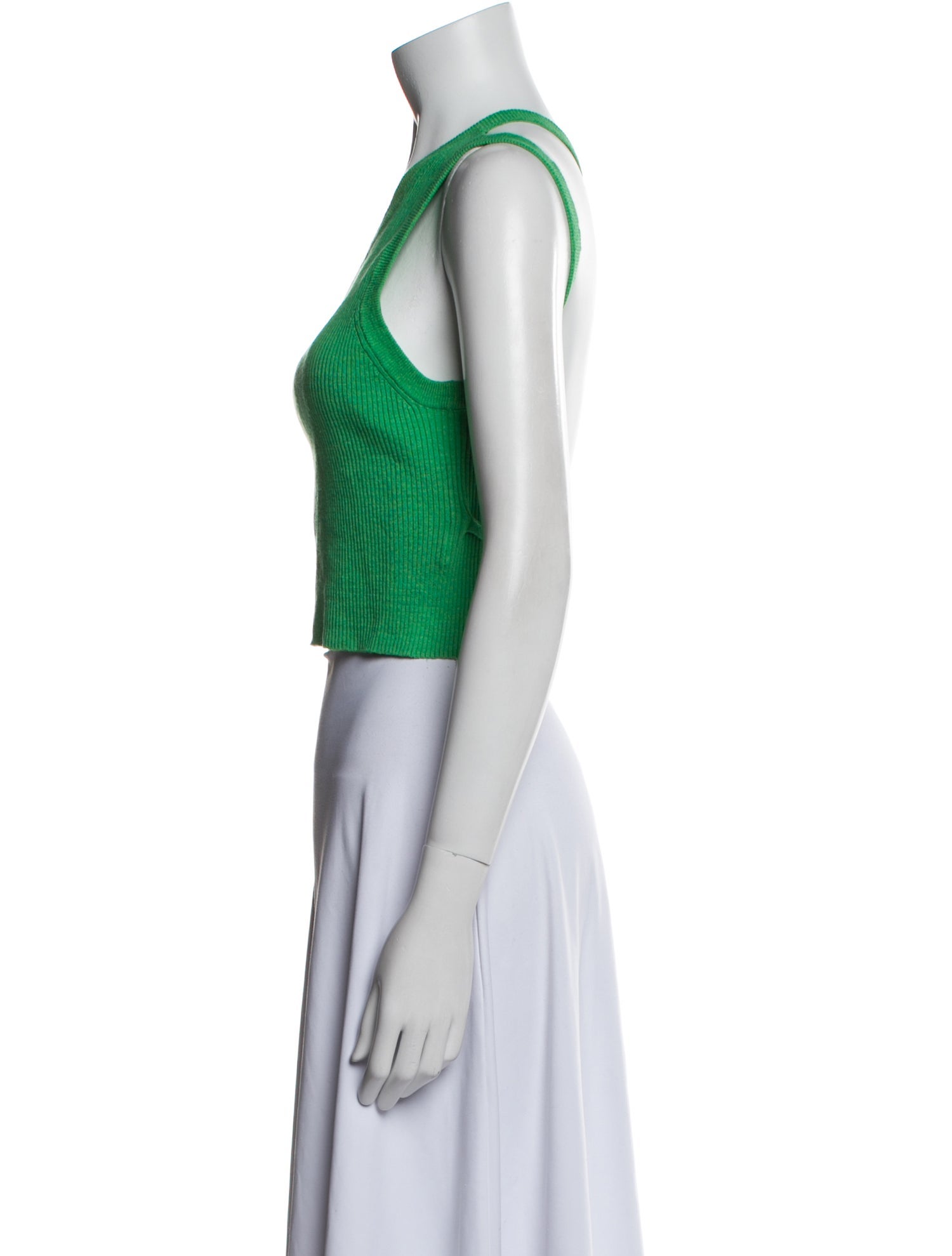 Jacquemus Linen One-Shoulder Crop Top