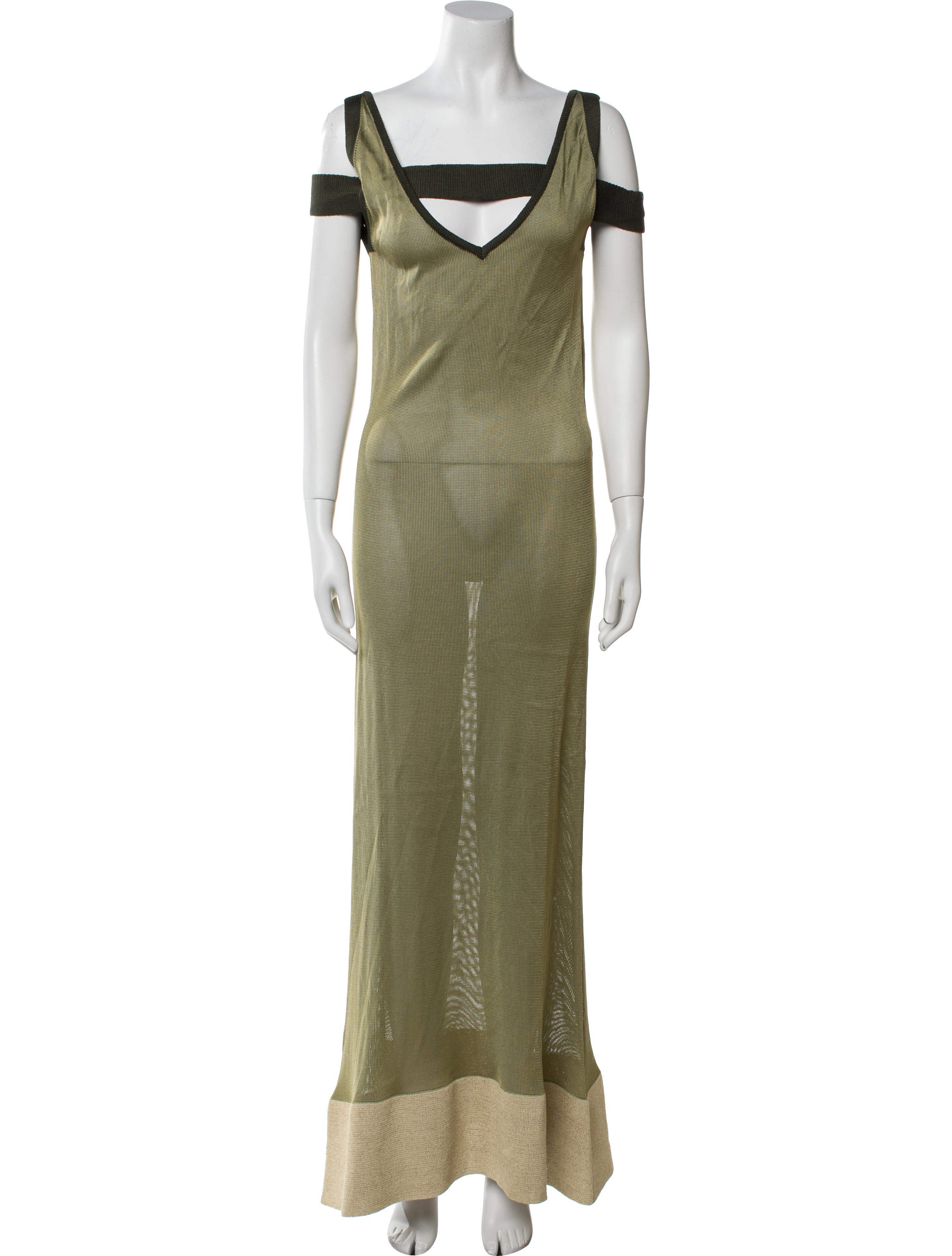 Jacquemus Colorblock Pattern Long Dress