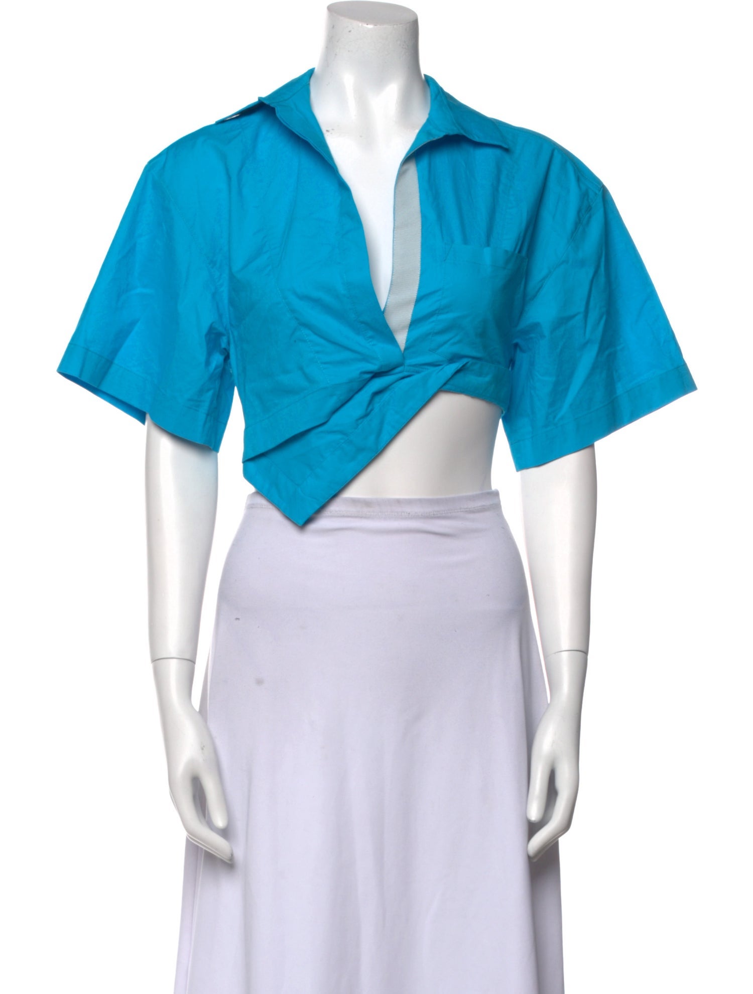 Jacquemus Short Sleeve Crop Top