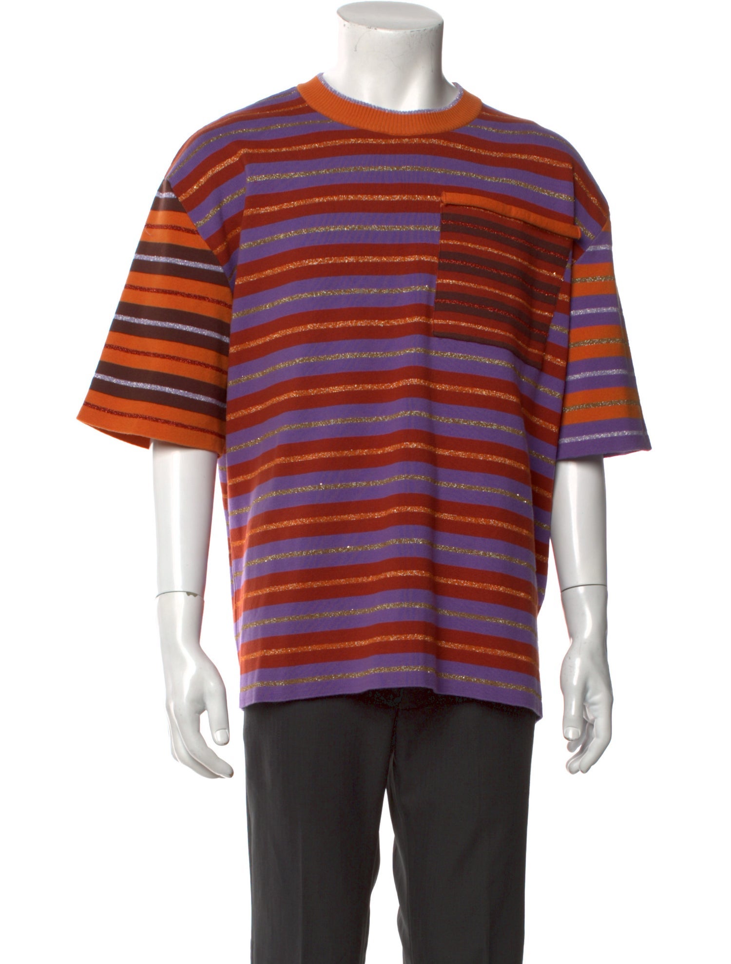 Jacquemus Striped Crew Neck T-Shirt