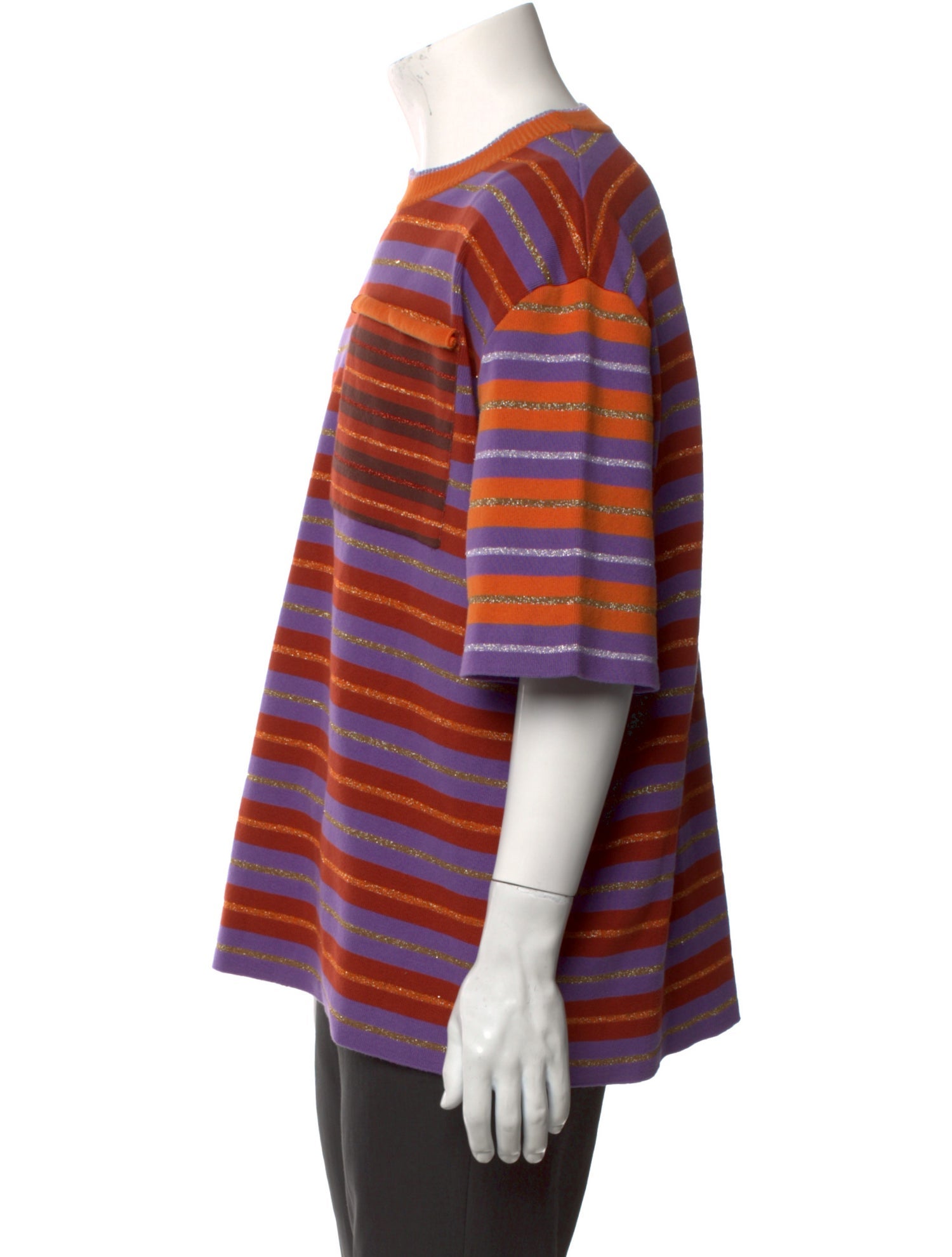 Jacquemus Striped Crew Neck T-Shirt