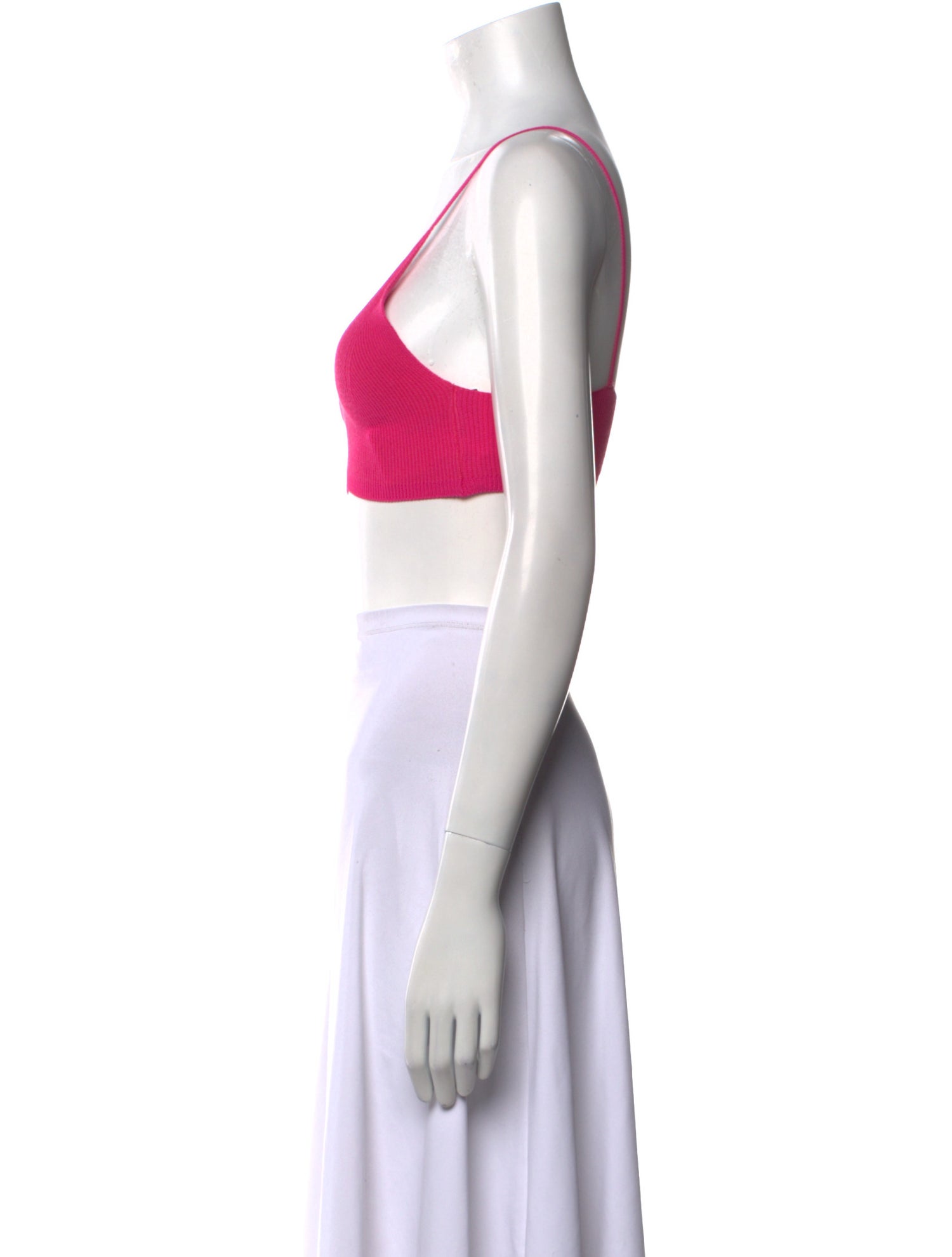 Jacquemus V-Neck Sleeveless Crop Top