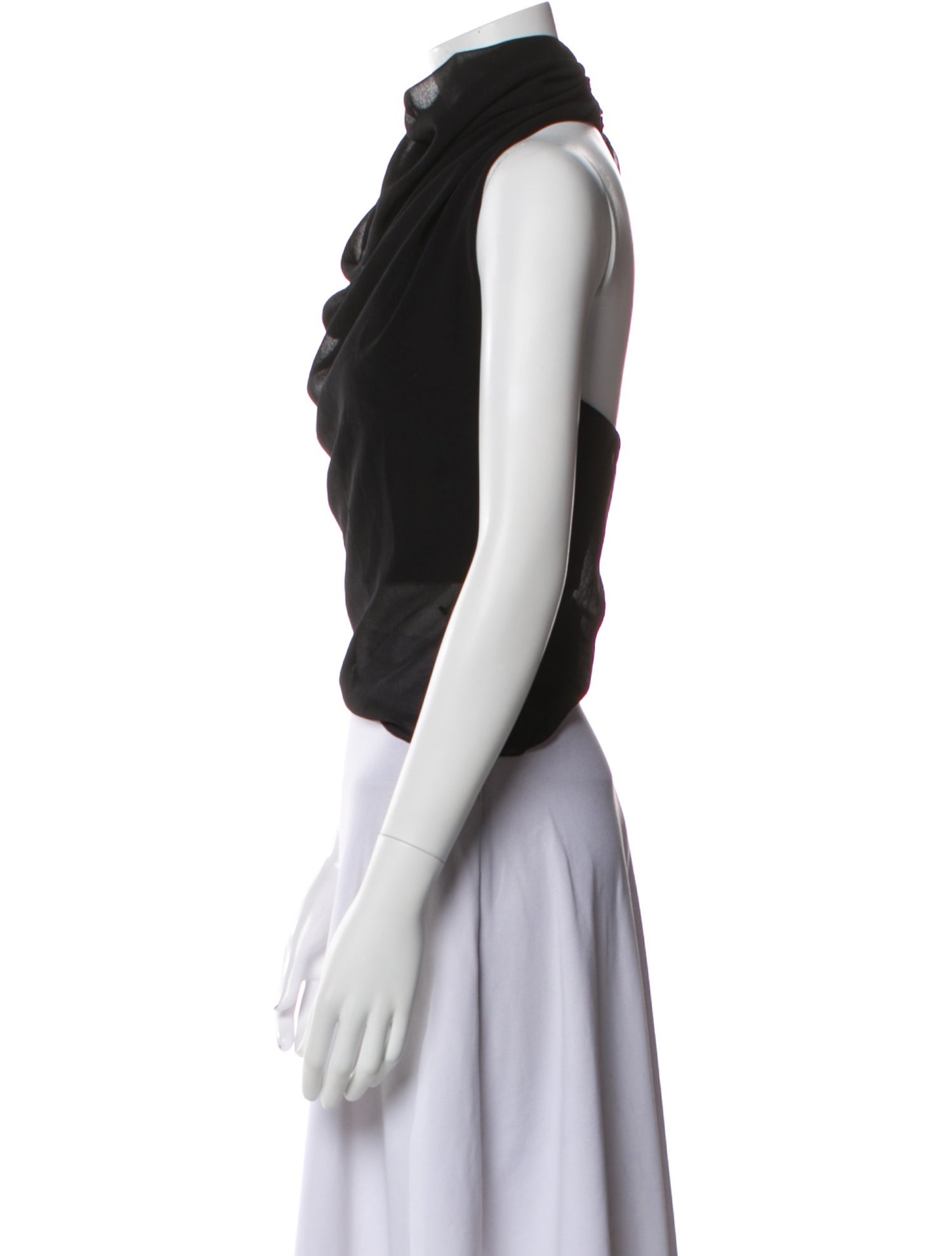 Jacquemus Pablo one-shoulder top Cowl Neck Crop Top