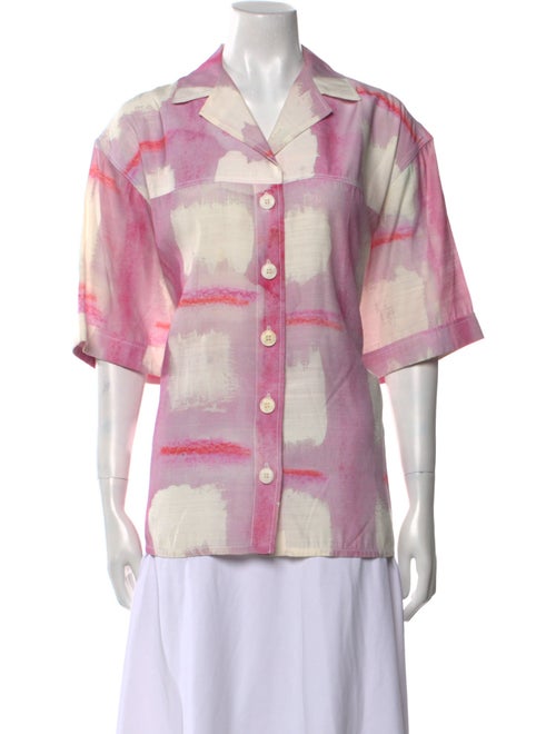 Jacquemus Printed Short Sleeve Button-Up Top