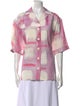 Jacquemus Printed Short Sleeve Button-Up Top