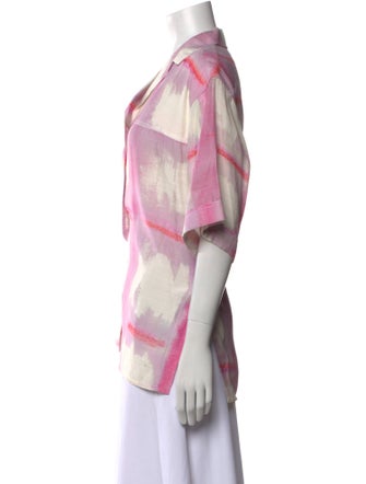 Jacquemus Printed Short Sleeve Button-Up Top