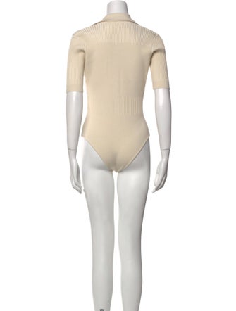 Jacquemus V-Neck Short Sleeve Bodysuit