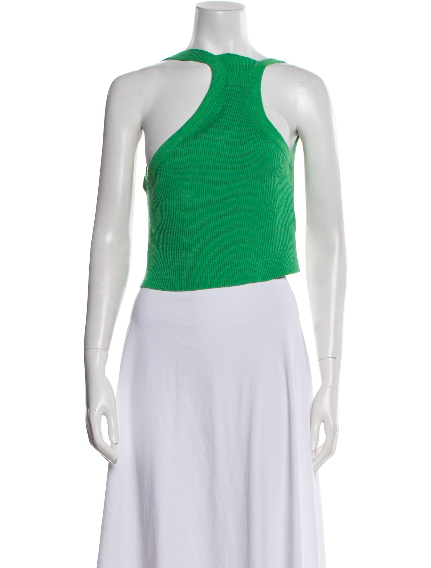 Jacquemus Linen Striped Crop Top