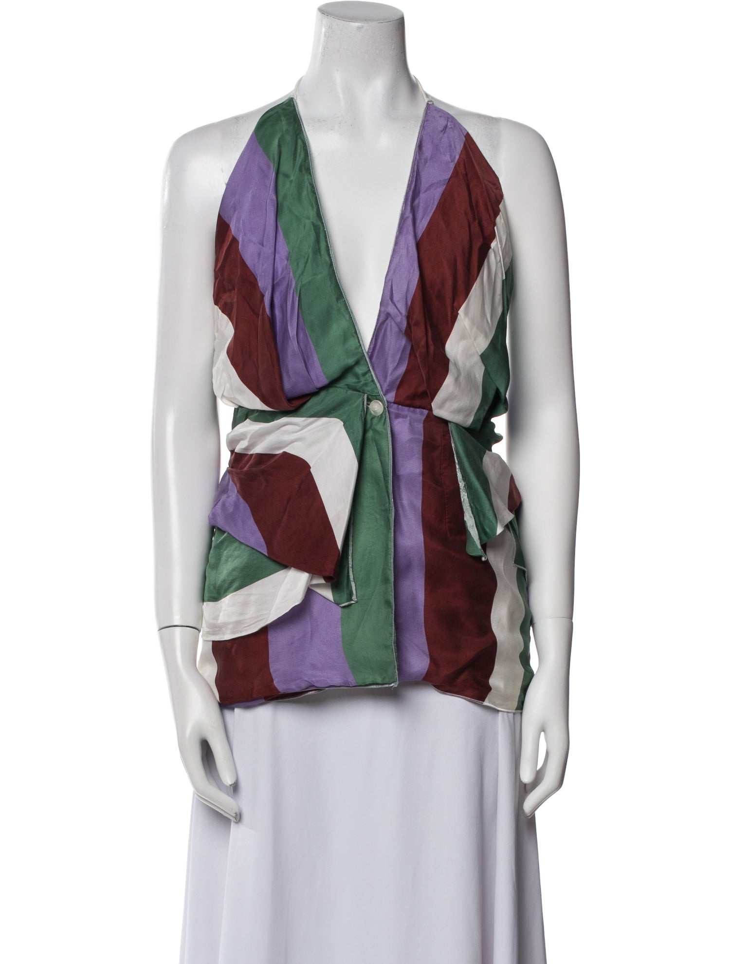 Jacquemus Printed V-Neck Blouse