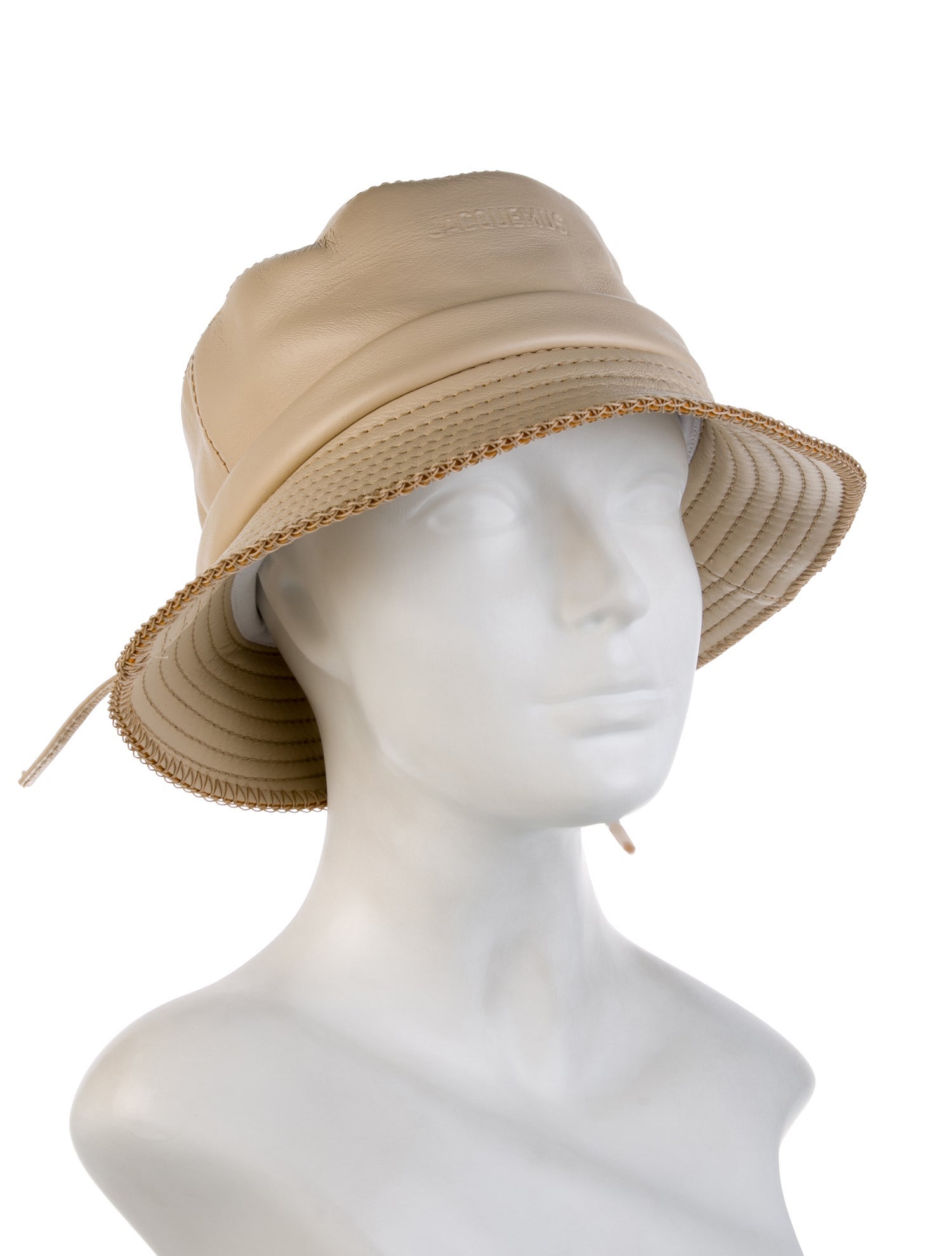 Jacquemus Leather Bucket Hat w/Tags