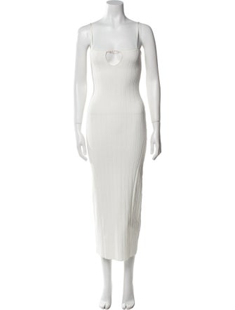 Jacquemus Square Neckline Long Dress