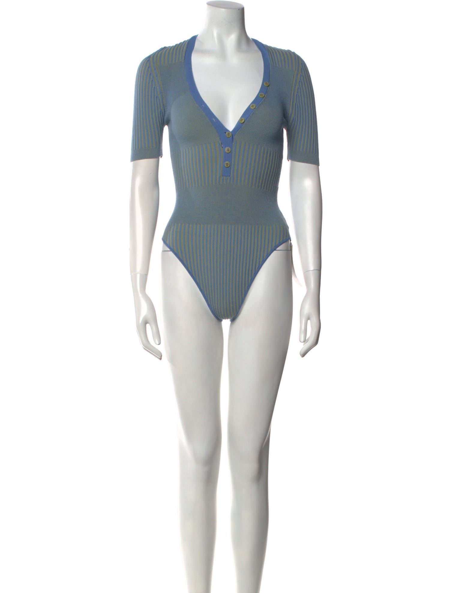 Jacquemus V-Neck Short Sleeve Bodysuit