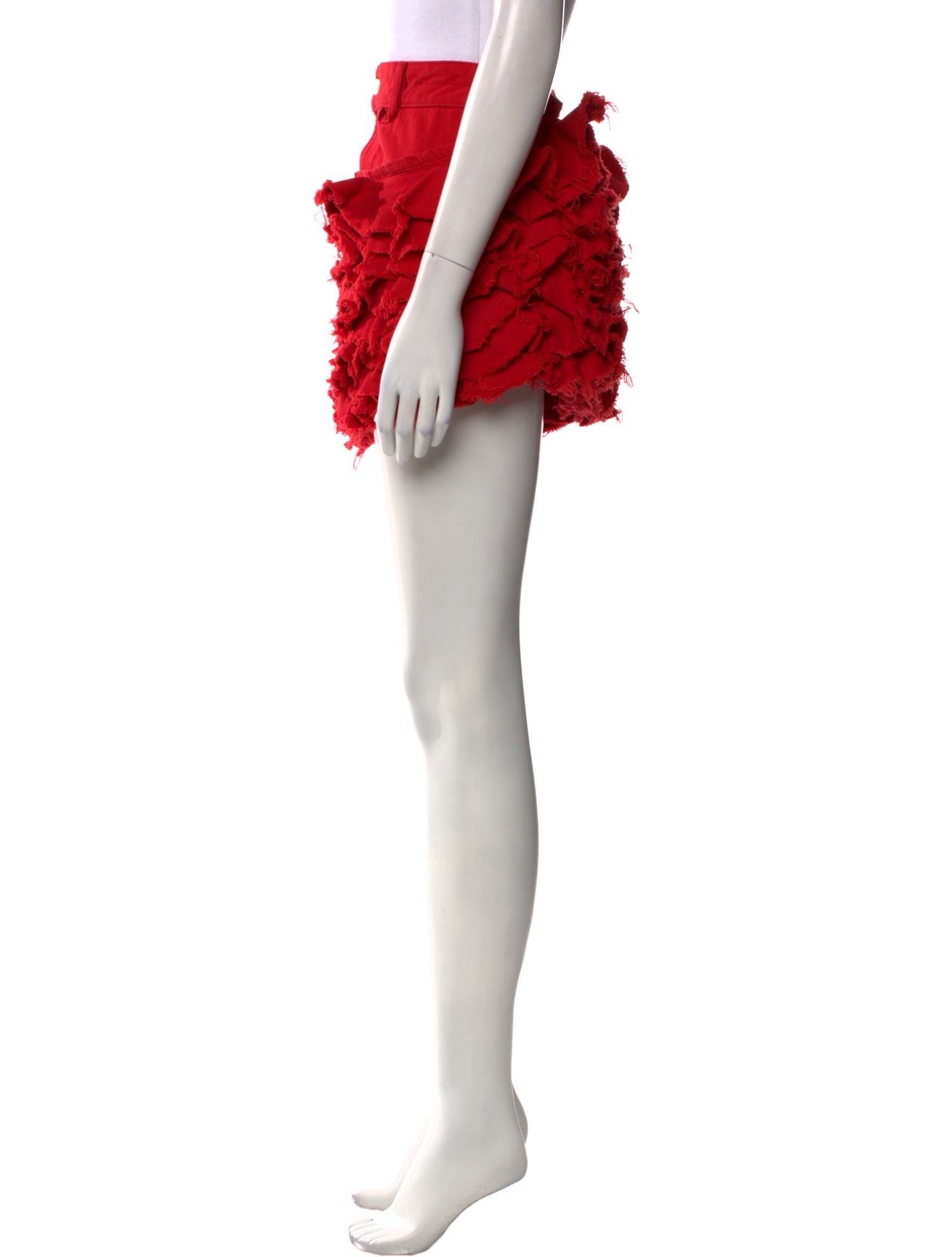 Jacquemus Raw-Edge Trim Mini Skirt