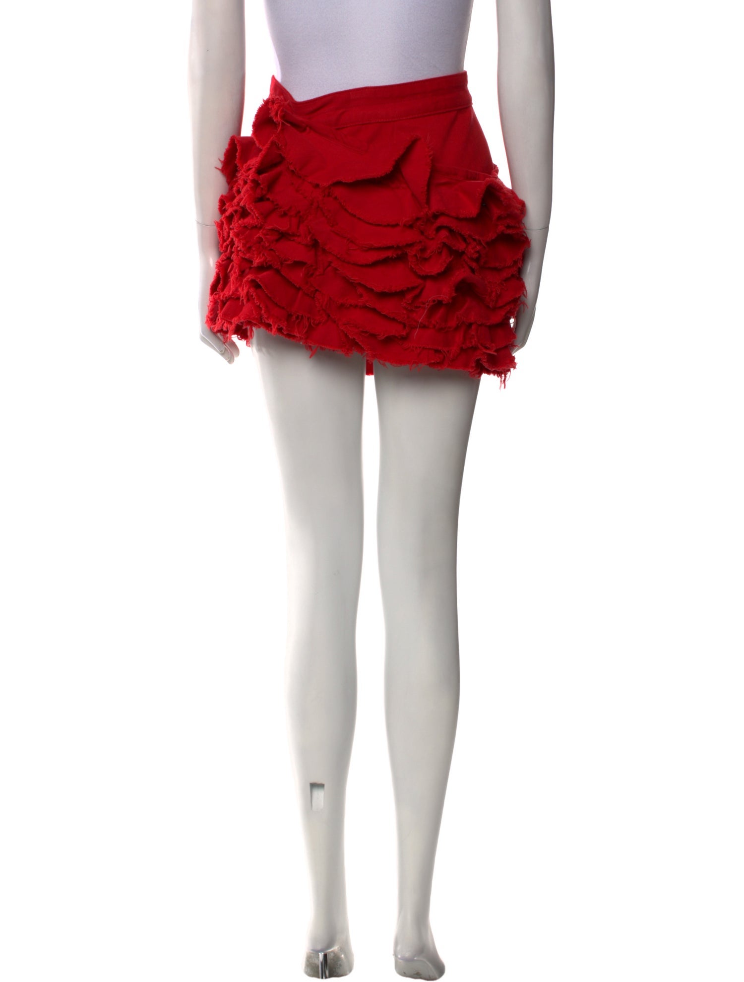 Jacquemus Raw-Edge Trim Mini Skirt