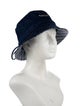 Jacquemus Blue cotton Jacquemus Bucket Hat with bow embellishment. Designer size 58