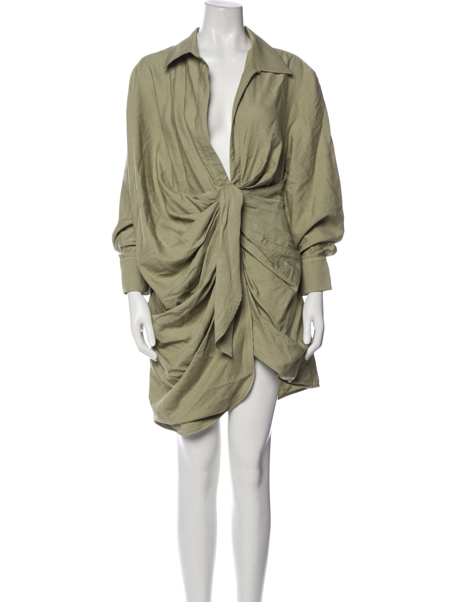 Jacquemus V-Neck Mini Dress