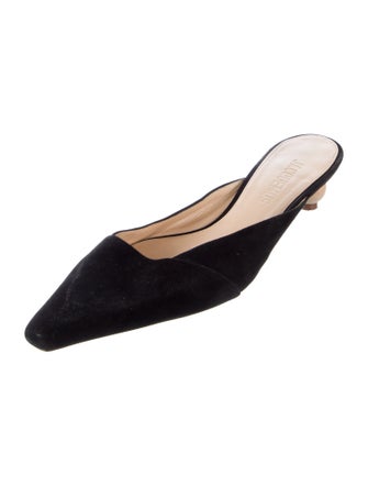 Jacquemus Suede Colorblock Pattern Mules