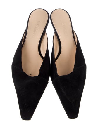 Jacquemus Suede Colorblock Pattern Mules