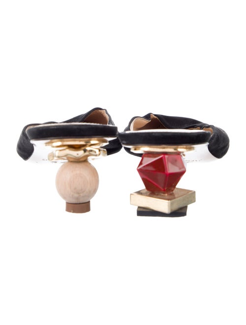 Jacquemus Suede Colorblock Pattern Mules