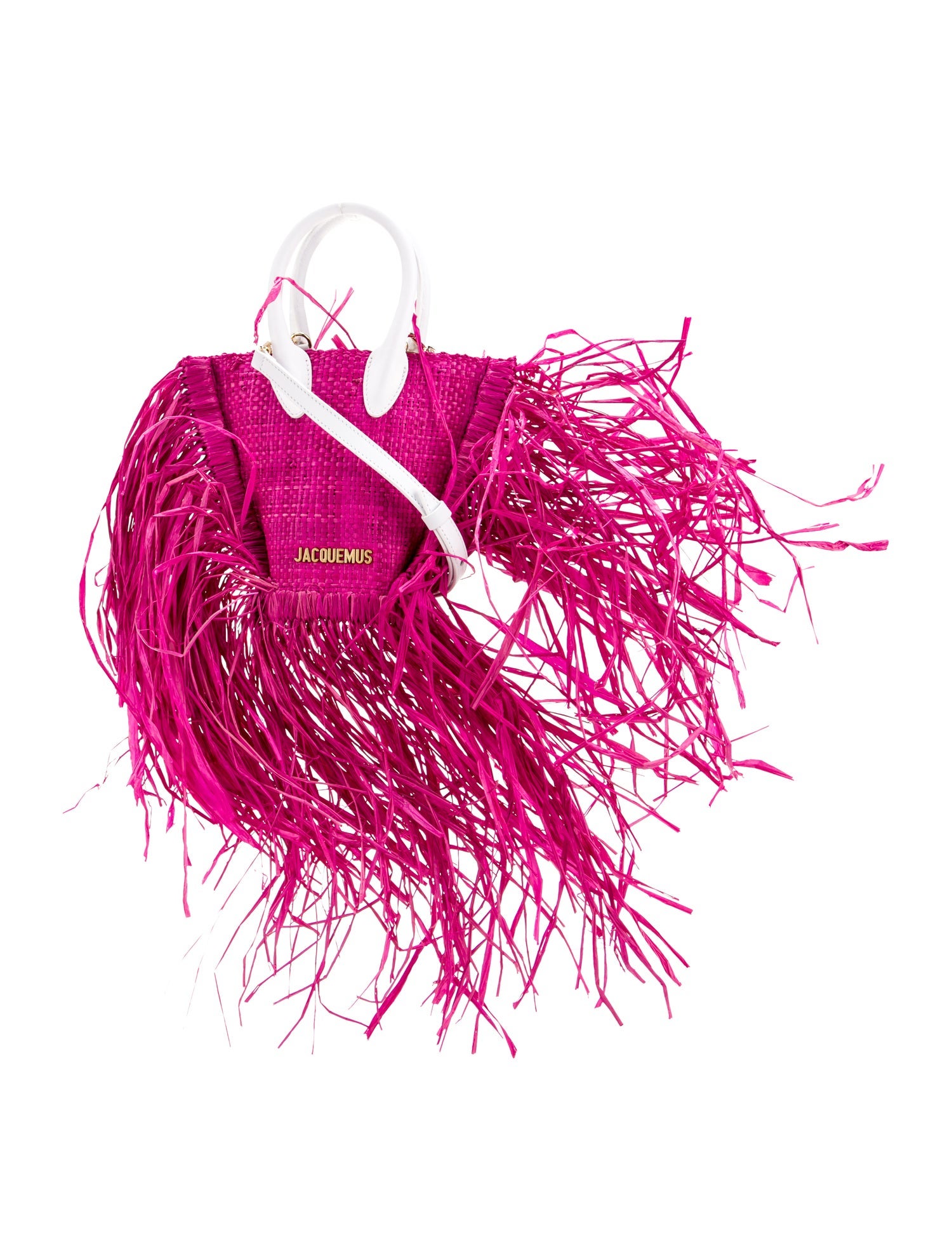 Jacquemus Raffia Top Handle Bag