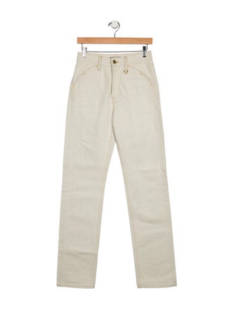 Jacquemus High-Rise Straight Leg Jeans