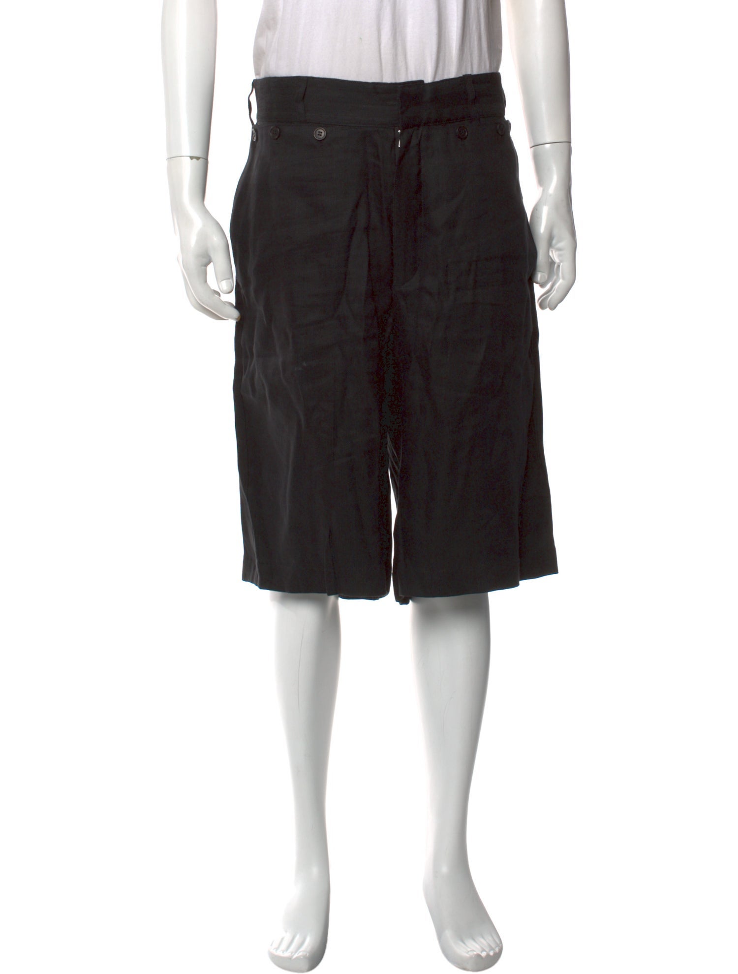 Jacquemus Linen Flat Front Shorts