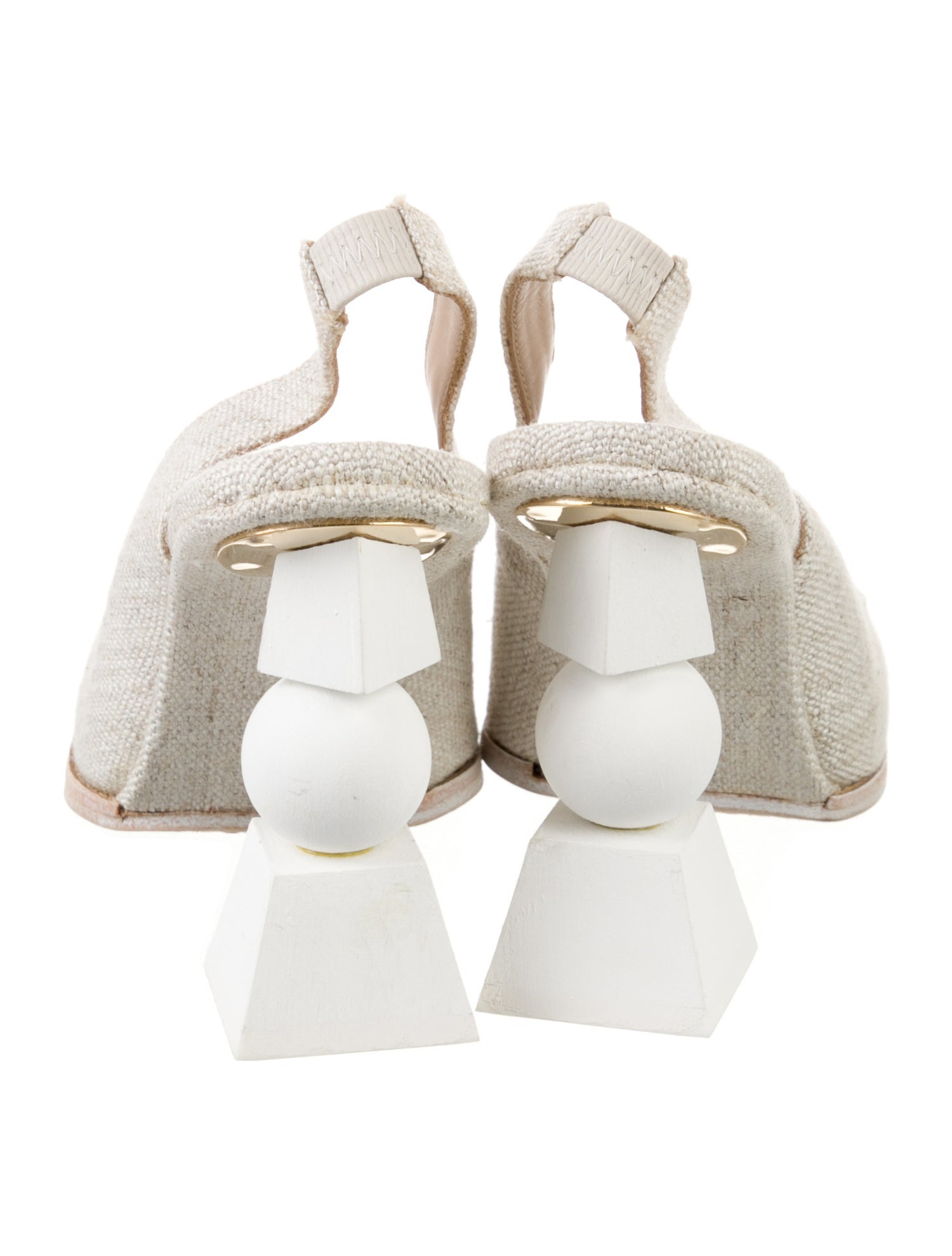 Jacquemus Canvas Slingback Pumps