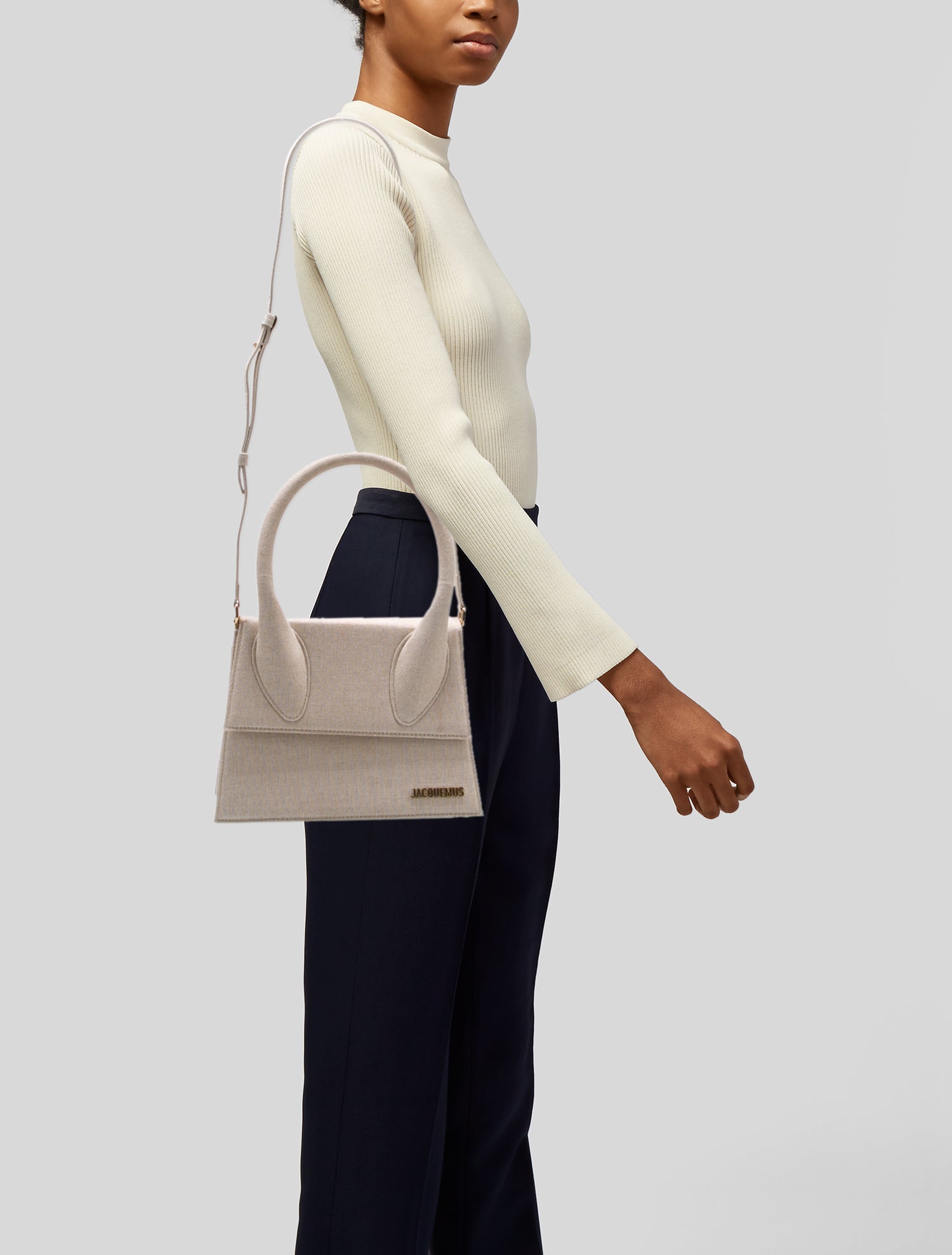 Jacquemus Canvas Top Handle Bag